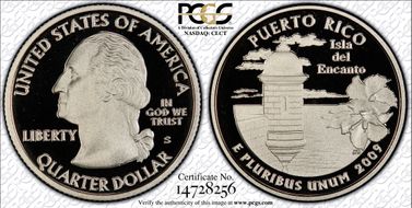 2009-S 25C Puerto Rico PR70DCAM