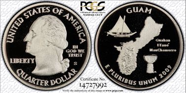 2009-S 25C Guam PR70DCAM
