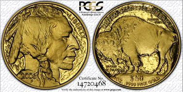2006-W $50 American Buffalo  .9999 Fine Gold First Strike PR69DCAM
