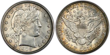 1908-O 50C MS64