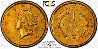 1850 G$1 AU55