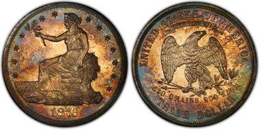 1876 T$1 PR64CAM