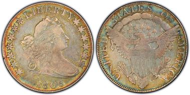 1806/5 50C Large Stars VF20