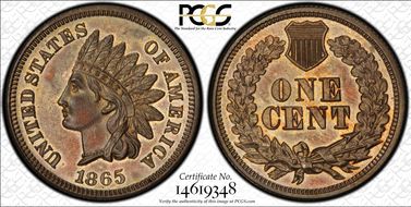 1865 1C J-405 PR63