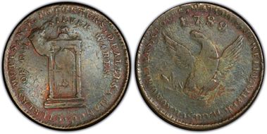 '1789' Token Mott, Thick, Plain Edge VF30