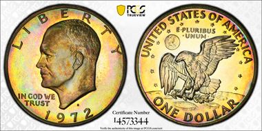 1972-S $1 Silver PR67DCAM