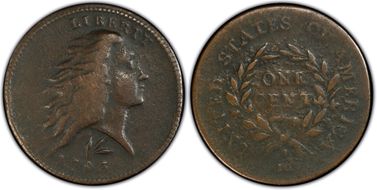 1793 1C Wreath, Lettered Edge VG8BN