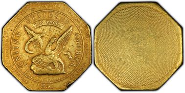 1851 "880" $50 RE Augustus Humbert VF35