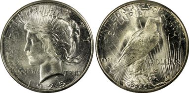 1925-S $1 MS64