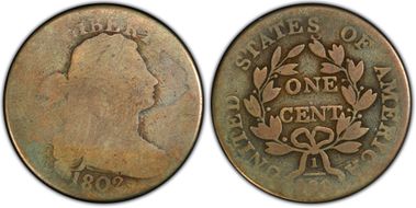 1797 1/2C Centered Head, Plain Edge N1BN