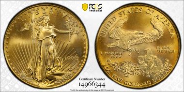 1992 $50 Gold Eagle MS69