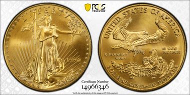 1996 $50 Gold Eagle MS69