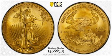 2005 $50 Gold Eagle MS68