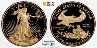 2005 $50 Gold Eagle MS69