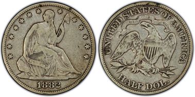 1882 50C VF25
