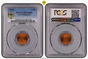 1903 1/2C MS64RD