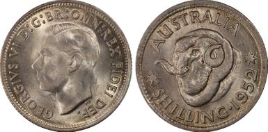 1952(m) Shil KM-46  Ag MS64