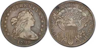 1798 $1 Wide Date VF35