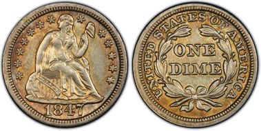1847 10C AU53