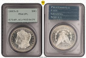 1883-S $1 MS61PL