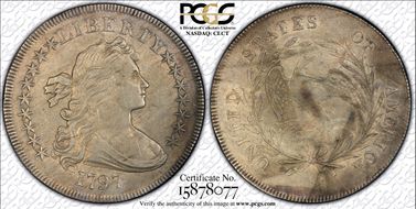 1797 $1 BB-72 AU50