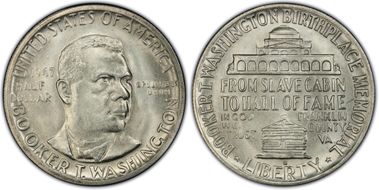 1947-S 50C Booker T. Washington MS66