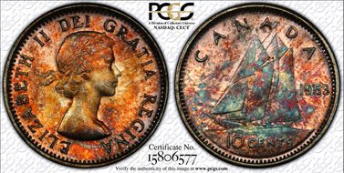 1953 10C No Strap MS66