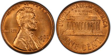 1960-D 1C Small Date MS65RD