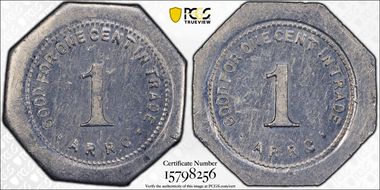 (1935-1936) 1C Alaska RRC Bingle MS62