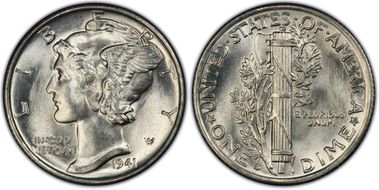 1941-S/S 10C RPM FS-502 MS65