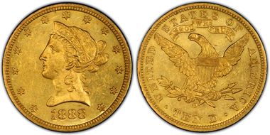 1888-O $10 MS62