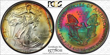 1994 $1 Silver Eagle MS69