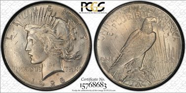 1928 $1 MS62