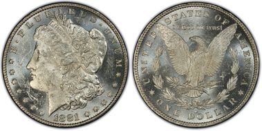 1881-O $1 MS61PL