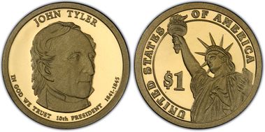 2009-S $1 John Tyler PR69DCAM