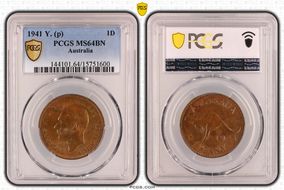 1941 Y. (p) 1D MS64BN