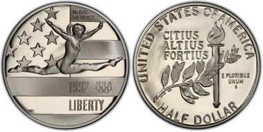 1992-S 50C Olympic PR69DCAM