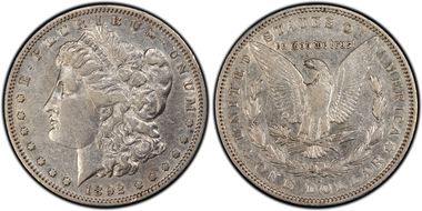 1892-S $1 VAM 7 Doubled Date VF35