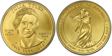 2009-W $10 Julia Tyler First Strike MS70