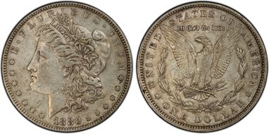 1880 $1 VAM 6 8/7 Spikes XF45