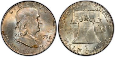 1953-D 50C MS65FBL