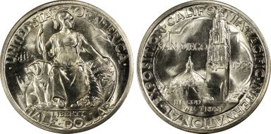 1935-S 50C San Diego MS66