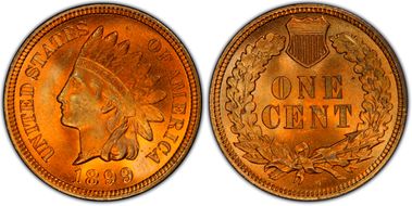 1899 1C MS66RD