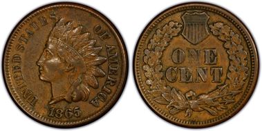 1865 1C Plain 5 XF45BN