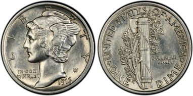 1916 10C Mercury AU55