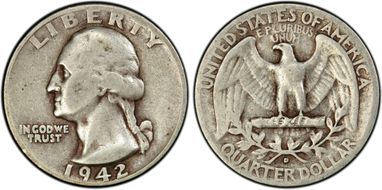 1942-D 25C DDO FS-101 VF25