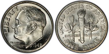 1947-S/S 10C RPM FS-503 MS66