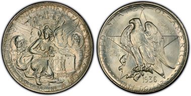 1936-S 50C Texas MS66