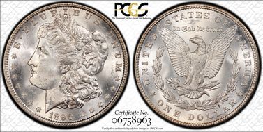 1890 $1 MS65