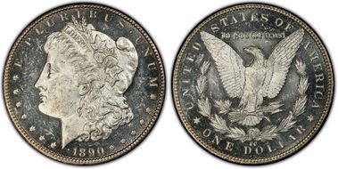 1890-CC $1 MS62DMPL